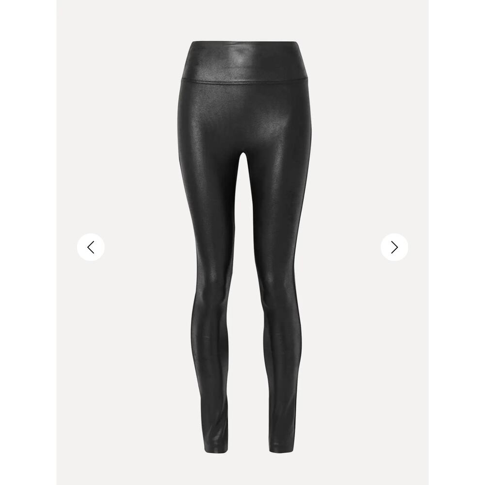 Spanx Faux Leather Leggings Liquid Pants Black Size Women’s Size XSmall Stretch